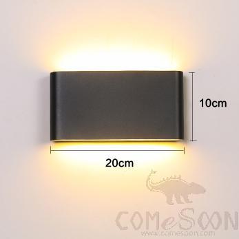 Waterproof Wall Light-12W，3000/4000/6000K，175*90*28mm