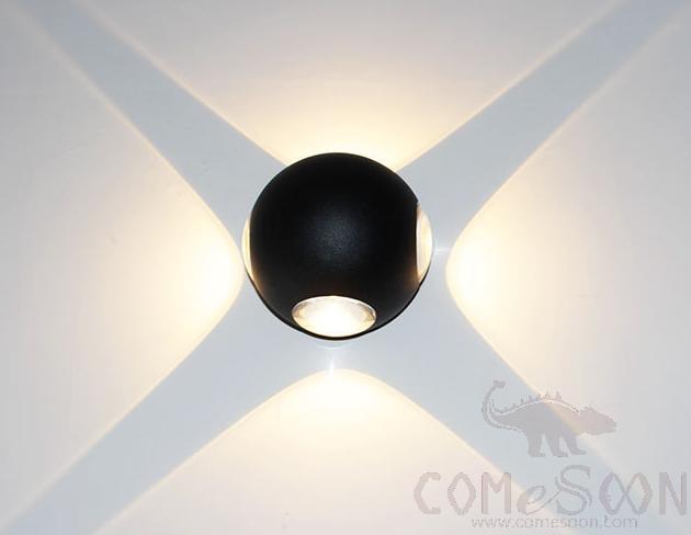 Waterproof Wall Light-12W，3000/4000/6000K，D100*75mm