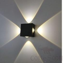 Waterproof Wall Light-4W，3000/4000/6000K，80*80*35mm