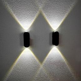 Waterproof Wall Light-2W，3000/4000/6000K，128*48*38mm