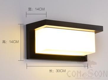 Waterproof Wall Light-30W，3000/4000/6000K，300*140*140