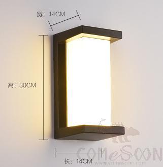 Waterproof Wall Light-30W，3000/4000/6000K，300*140*140