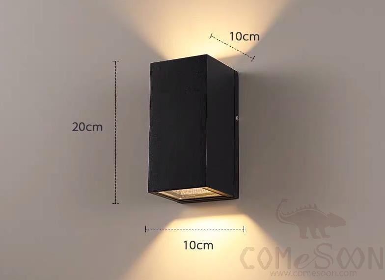 Waterproof Wall Light-10W，3000/4000/6000K，200*100*100