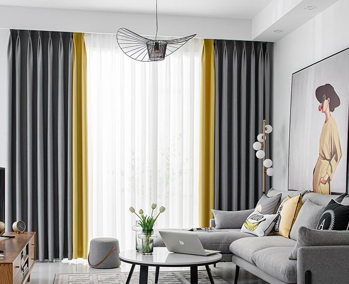Rebeni diamond plaid curtain fabric