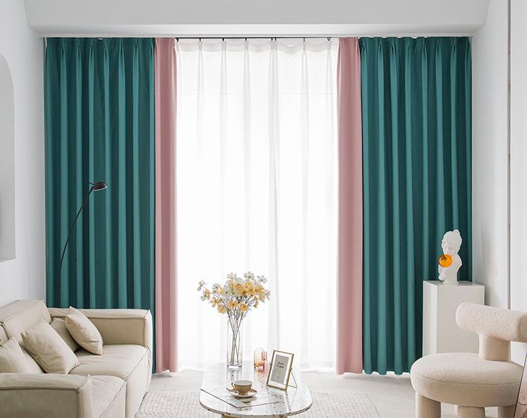 Mousse cotton blackout curtain fabric