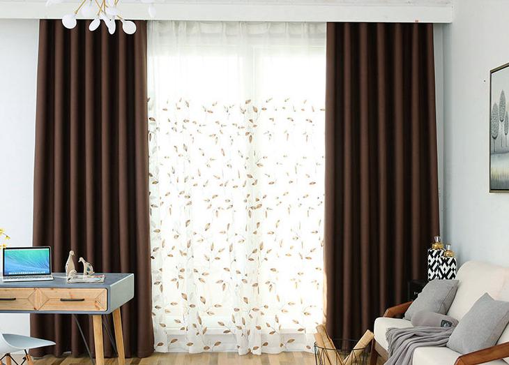 Nylon spun curtain fabric