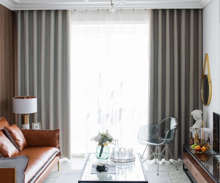Bamboo section imitation linen curtain fabric