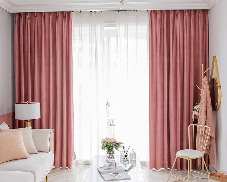 Mink velvet curtain cloth