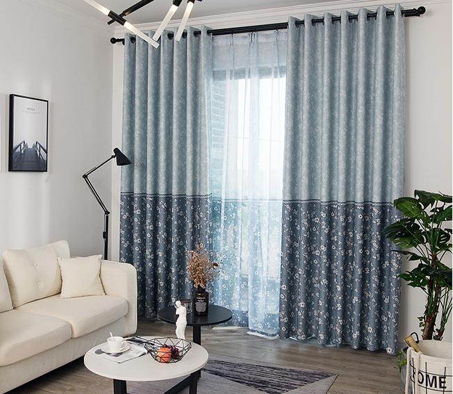 Stitching small flower curtain fabric