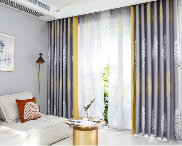 Printed curtain fabric