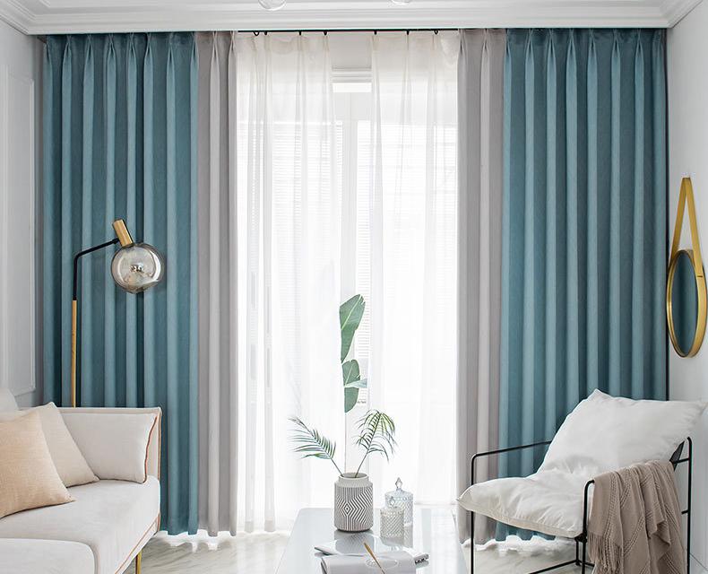 Imitation cashmere curtain fabric