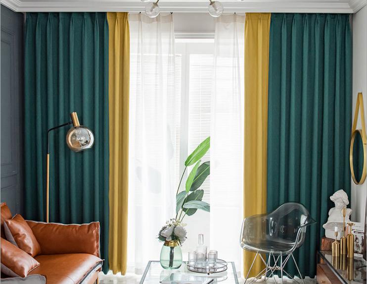 Imitation cashmere curtain fabric