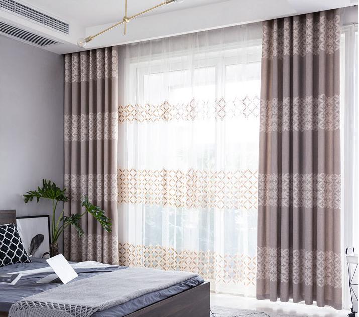 Jacquard curtain fabric