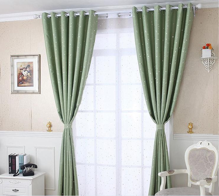 Korean hot silver curtain cloth