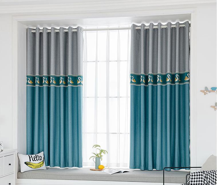 Jacquard stitching curtain fabric