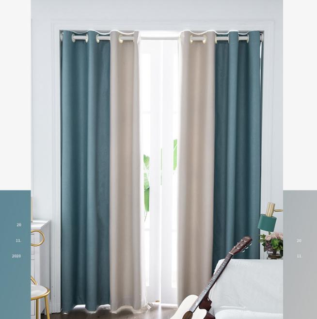 Double-sided linen curtain cloth