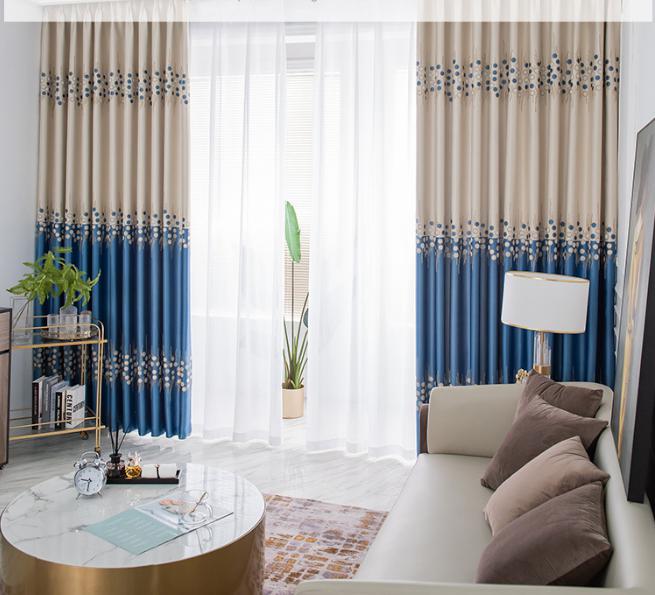 Thickened jacquard curtain fabric