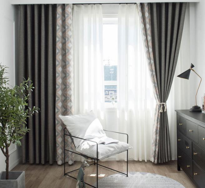 Jacquard yarn-dyed curtain fabric