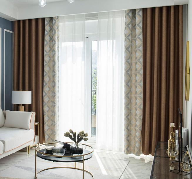 Jacquard yarn-dyed curtain fabric