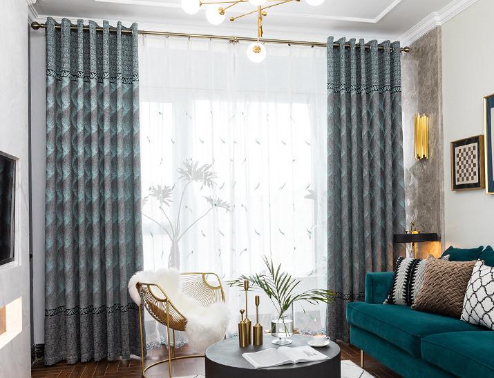 Chenille curtain fabric