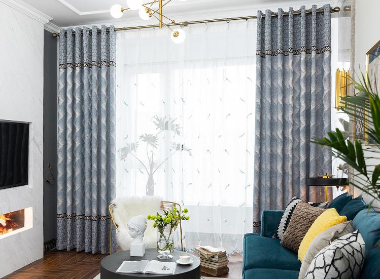 Chenille curtain fabric