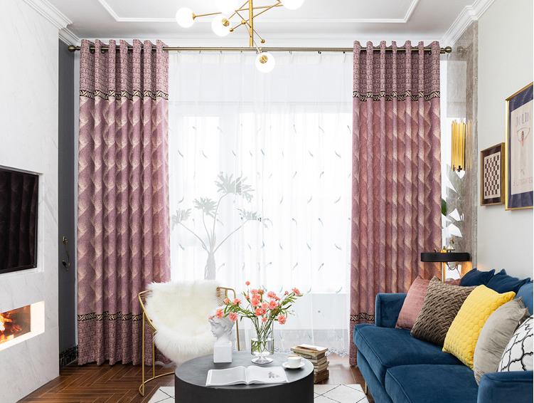 Chenille curtain fabric
