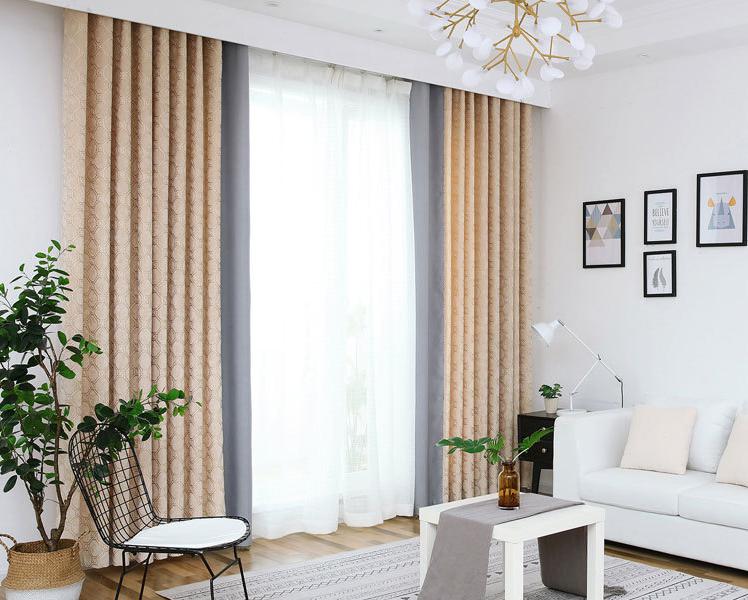 Chenille jacquard curtain fabric