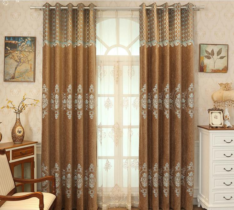Chenille jacquard curtain fabric