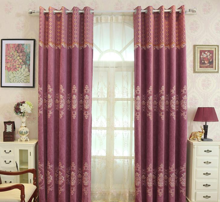 Chenille jacquard curtain fabric