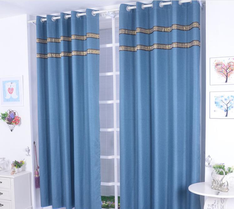 Large grid linen curtain fabric