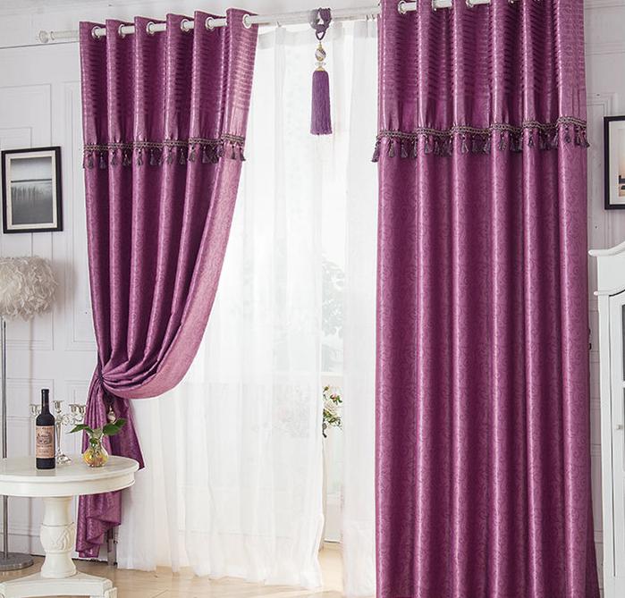 Embossed suede curtain fabric