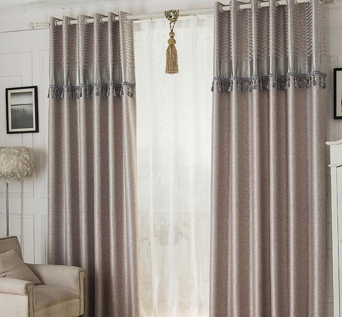 Embossed suede curtain fabric