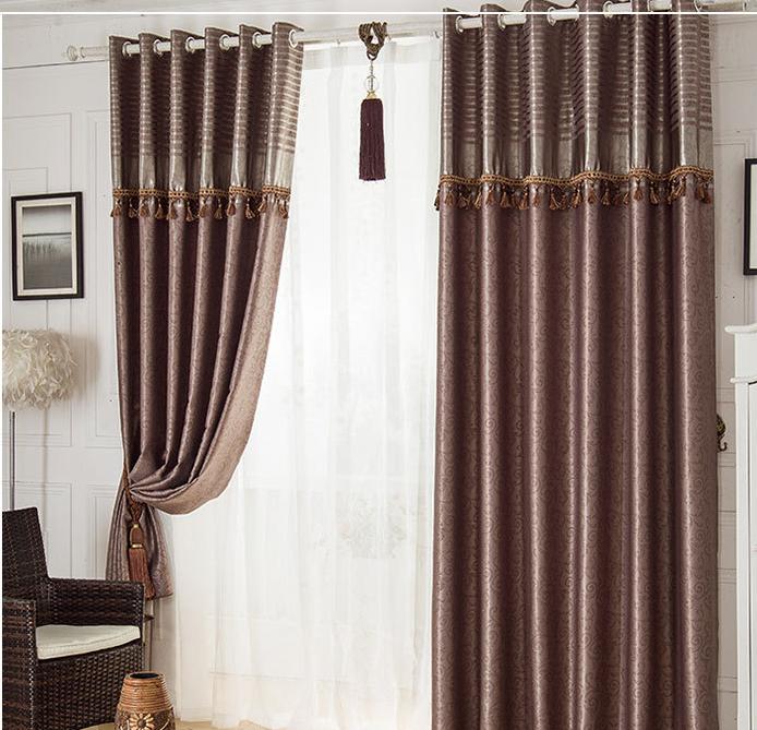 Embossed suede curtain fabric