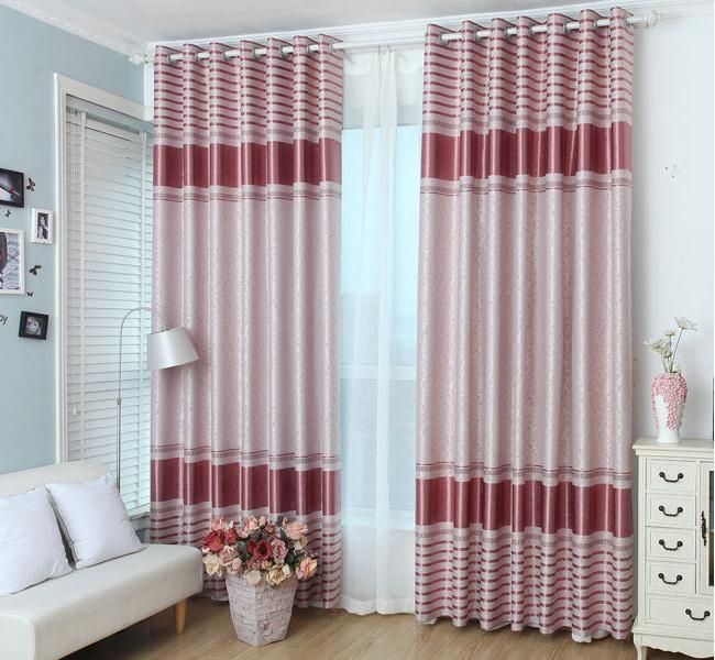 Four streamers embossed curtain fabric