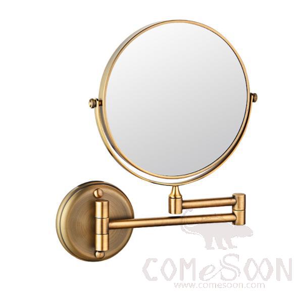 Makeup Mirror-W/O Led / Double-Sided Mirror - Antique - Copper + SUS304 + zinc alloy