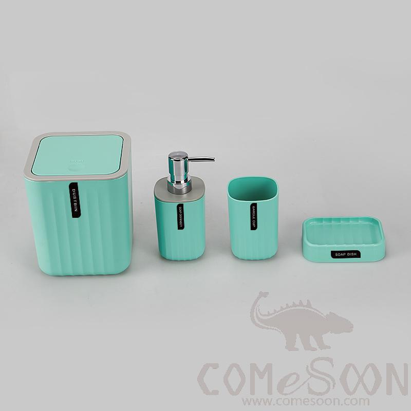 Wave Pattern Four-piece Set-New Blue