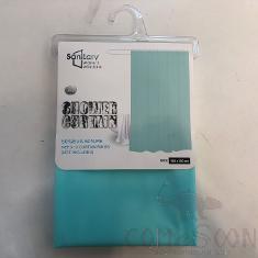 180x180EVA Monochrome Shower Curtain-New Blue