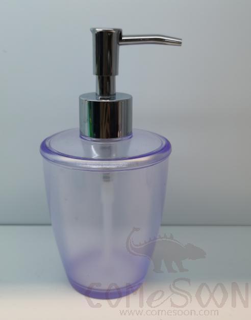 6462 Transparent Hand Soap Dispenser Bottle-Light Purple