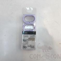 Shower curtain button-light purple