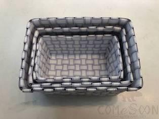 Three-piece square basket-light purple