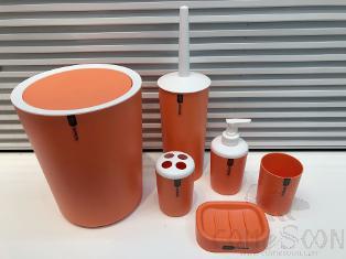 3317 Monochrome Six-piece Set-Orange Red