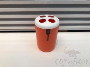 3317 Monochrome Toothbrush Holder-Orange Red
