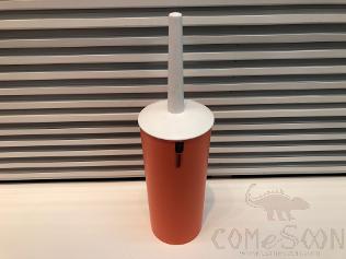 3317 Monochrome Toilet Brush-Orange Red