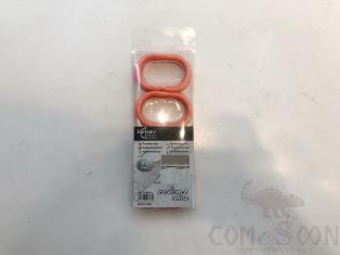 Shower curtain button-orange red