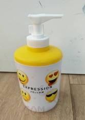 Printed Hand Soap Dispenser Bottle-smiling face