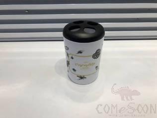 Printed Toothbrush Holder-Black Banana Leaf