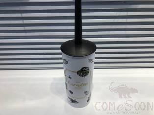 Printed toilet brush-black banana leaf