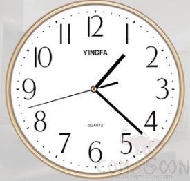 Silent clock-plastic，11 inches