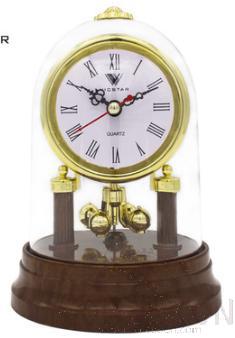Small walnut Desk Clock,PVC,18*12.5*24.5cm