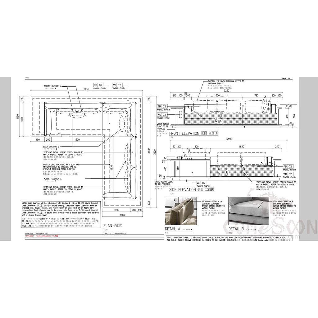 L-Shaped Sofa Bed(customized product)